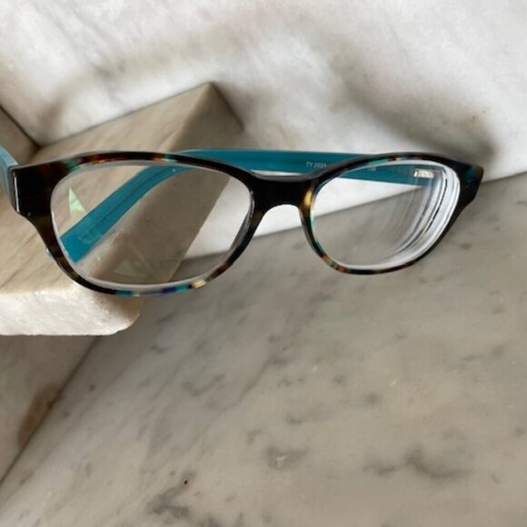 TORY BURCH TY2031 Eyeglasses Blue Brown Tortoise Rx 51-17 135 - Picture 5 of 15